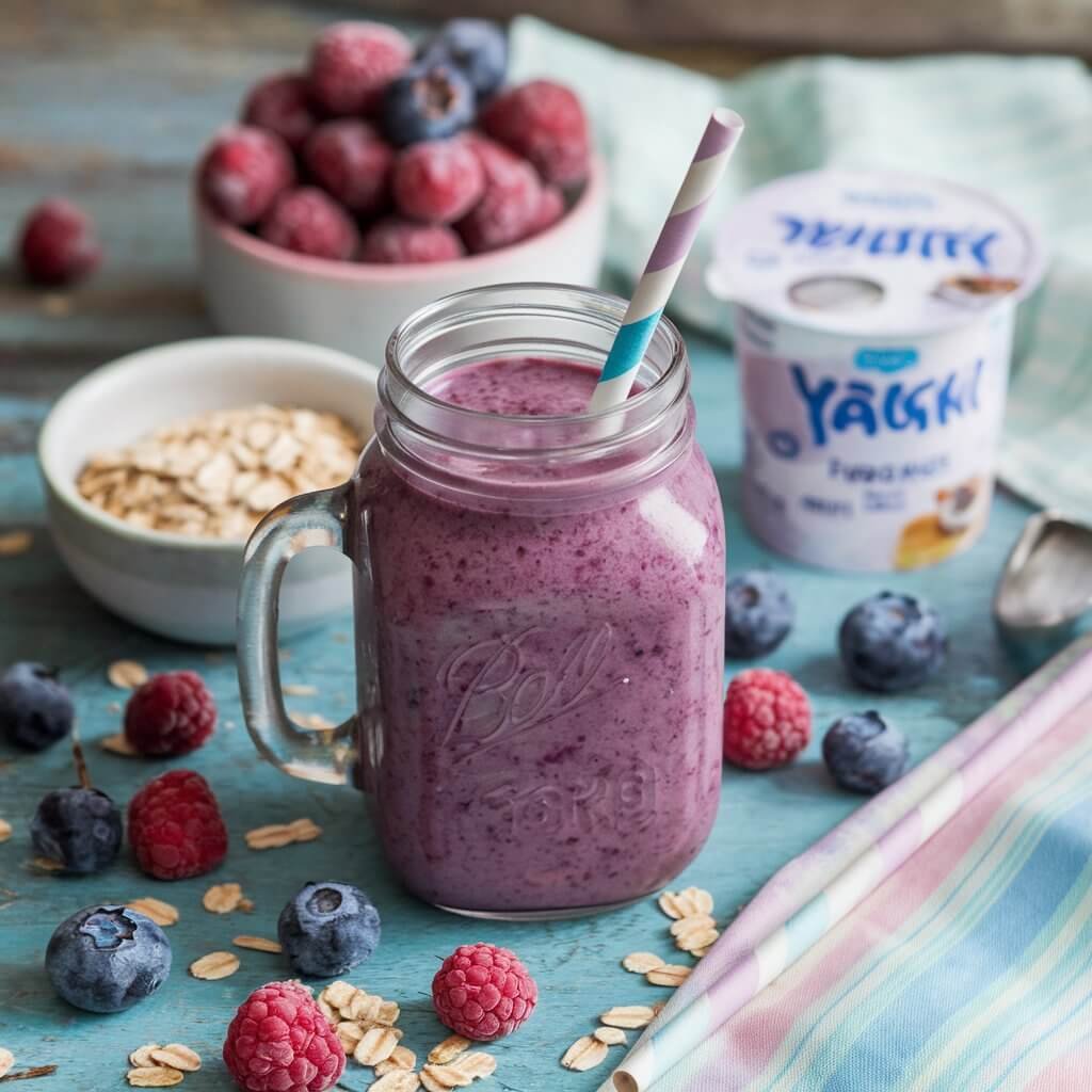 Berry Oatmeal Smoothie