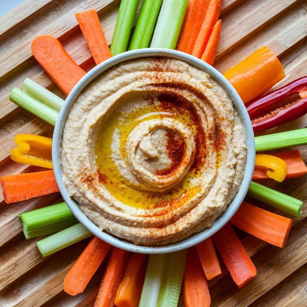 Hummus with Veggie Sticks