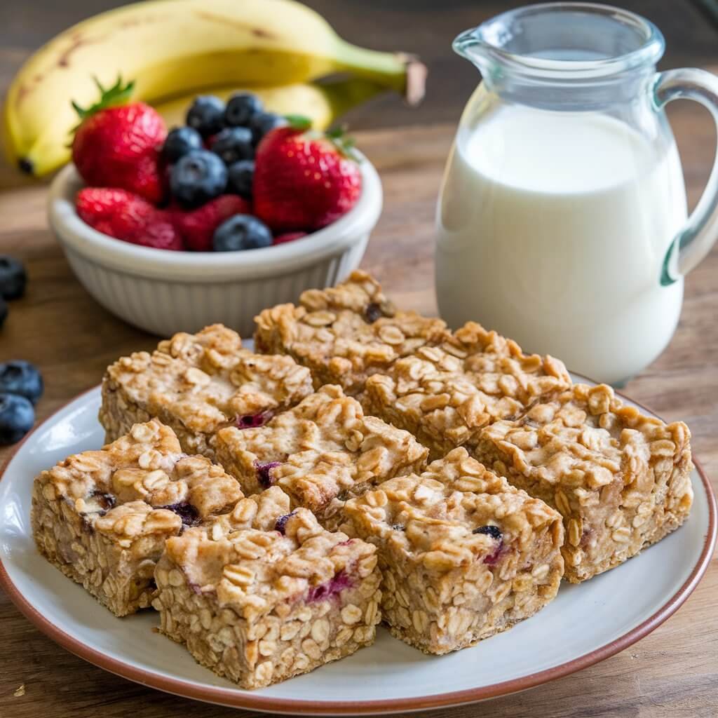 Oven-Baked Oatmeal Squares