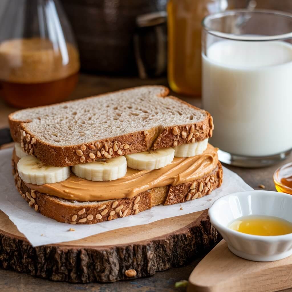 Peanut Butter and Banana Sandwich
