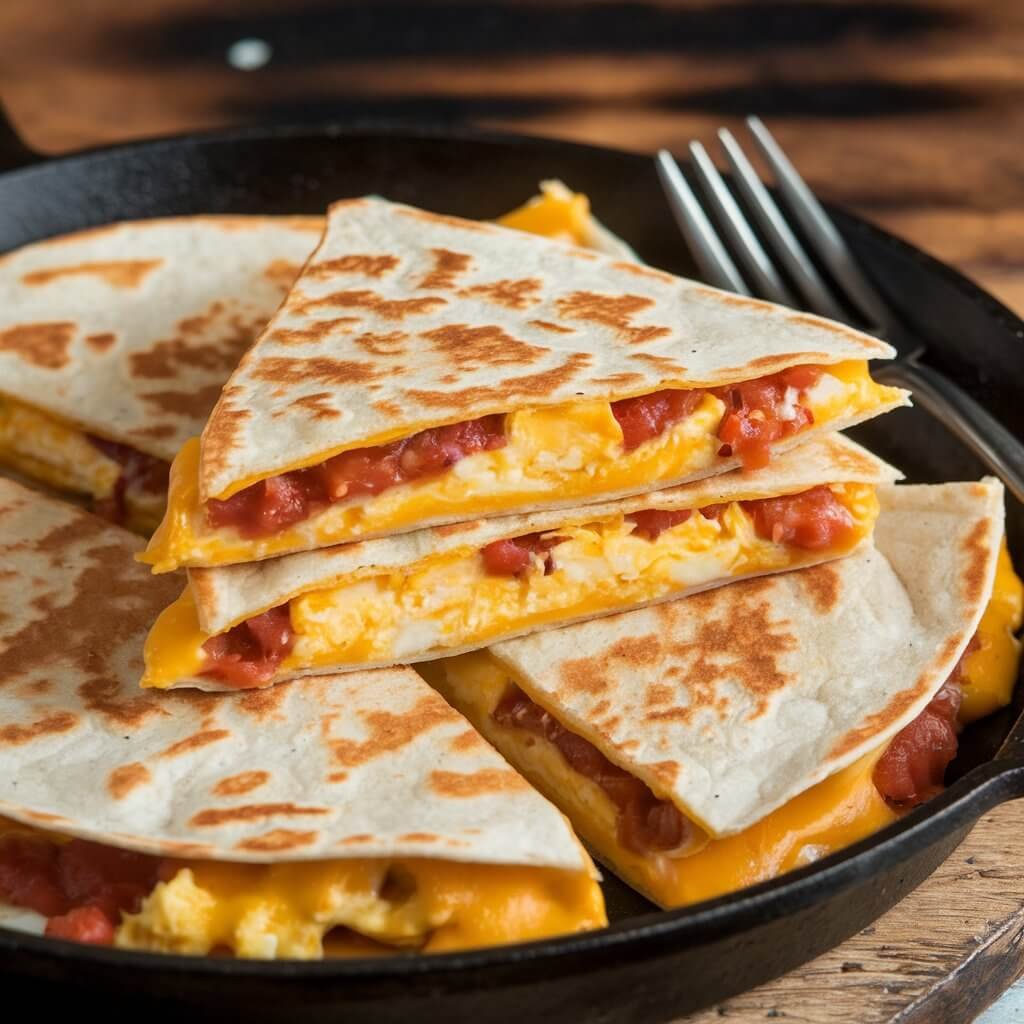 Quick Breakfast Quesadilla: