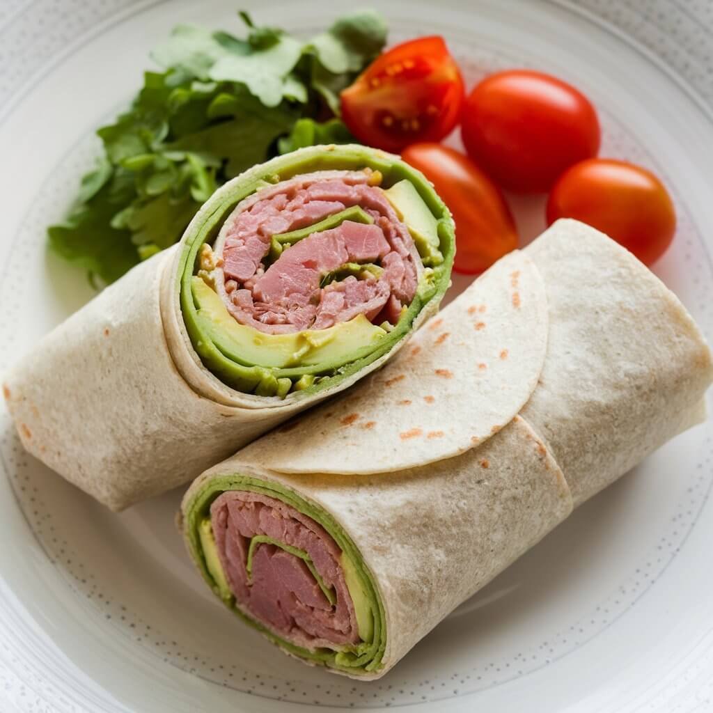 Tuna Avocado Wraps: