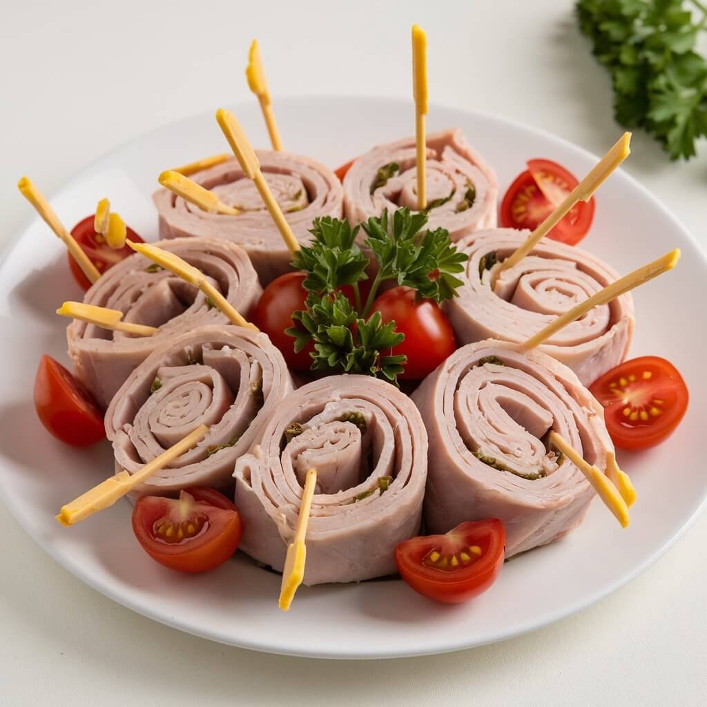 Turkey and Cheese Roll-Ups