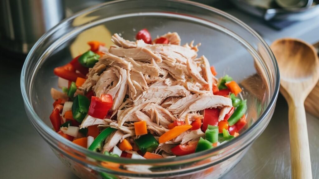 shredded chicken