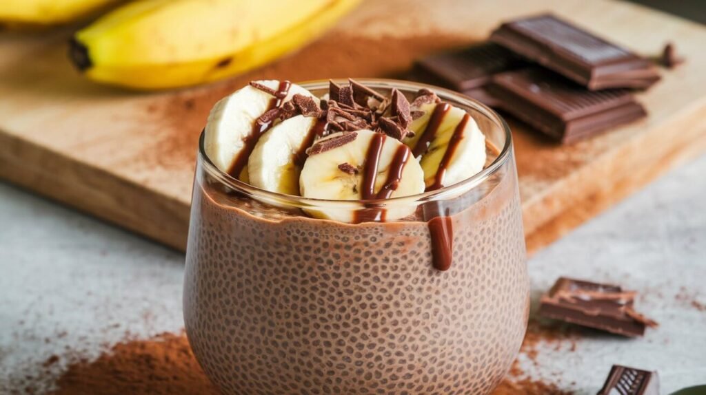 Chocolate Banana Chia Seed Pudding