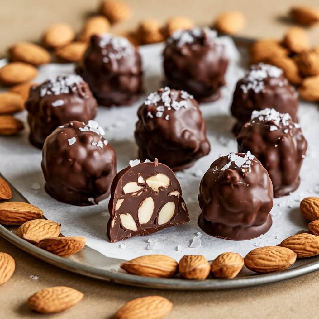 Dark Chocolate Almond Clusters