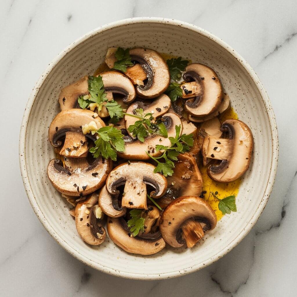 Garlic Mushroom Stir Fry