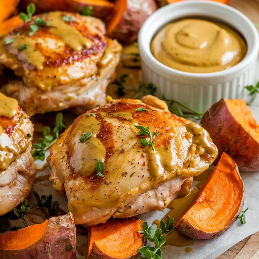 Honey Mustard Chicken Thighs