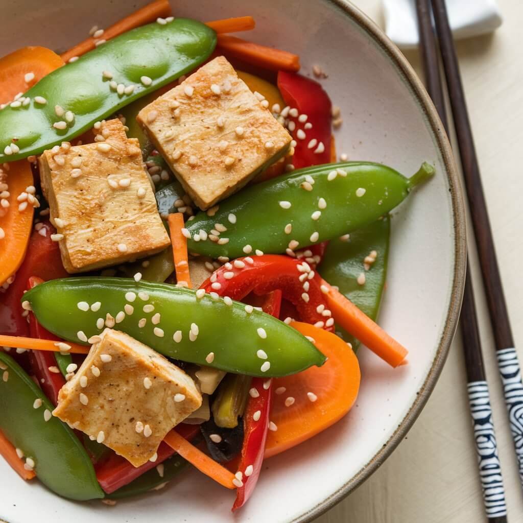 Stir-Fried Tempeh with Vegetables