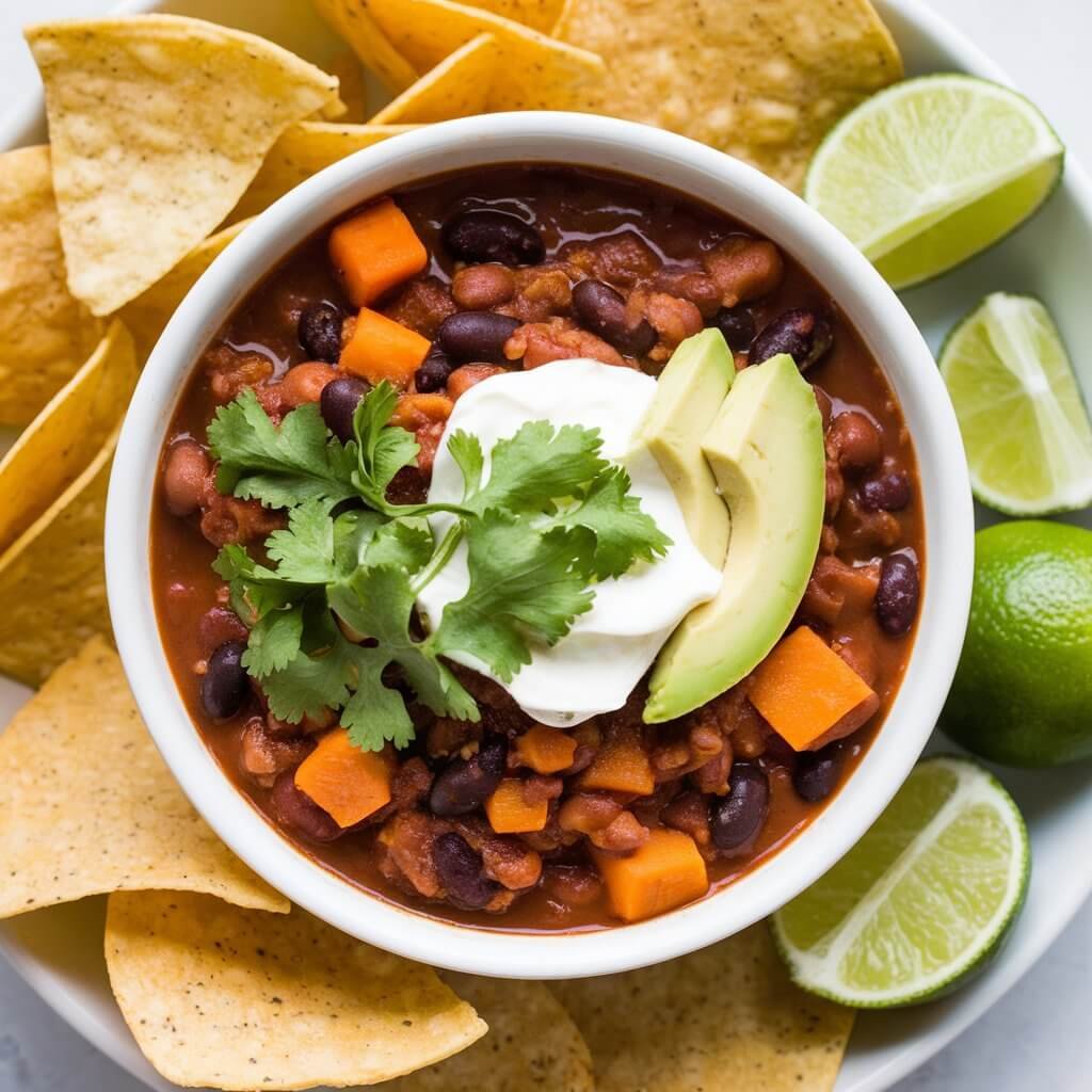 Sweet Potato and Black Bean Chili