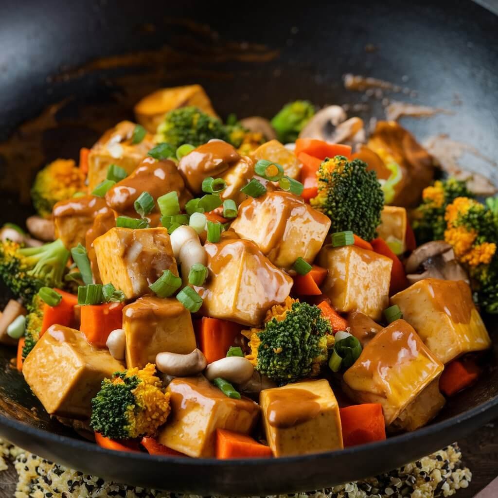 Tofu and Vegetable Stir Fry (Vegan)