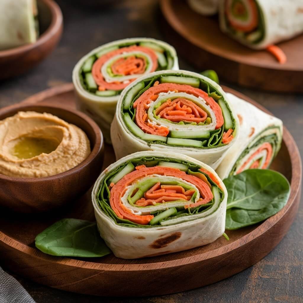 Vegan Hummus Wraps