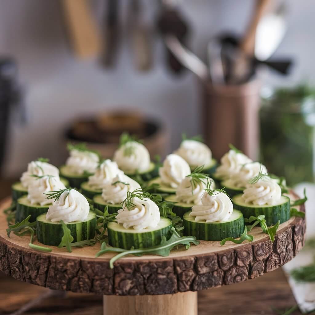 Cucumber & Cream Cheese Bites