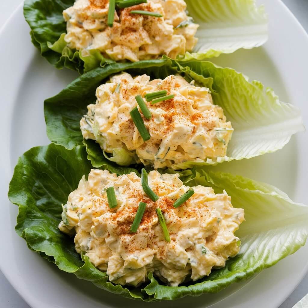 Egg Salad Lettuce Wraps