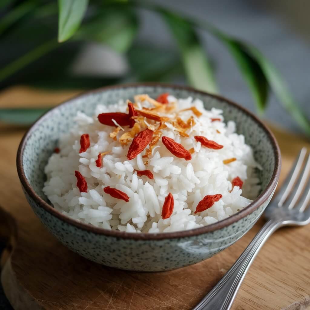 Goji Berry and Coconut Rice