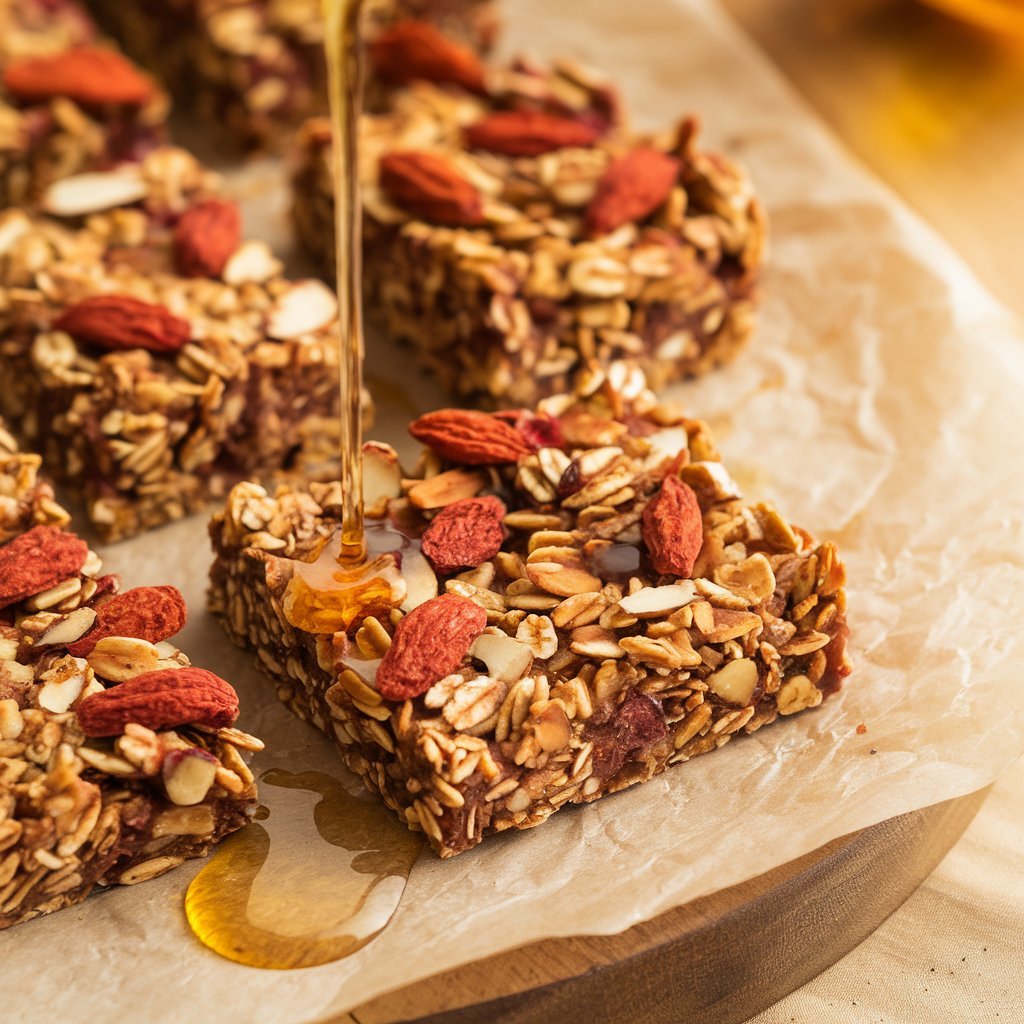 Homemade Goji Berry Granola Bars