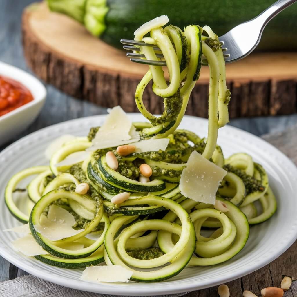 Zucchini Noodles with Pesto