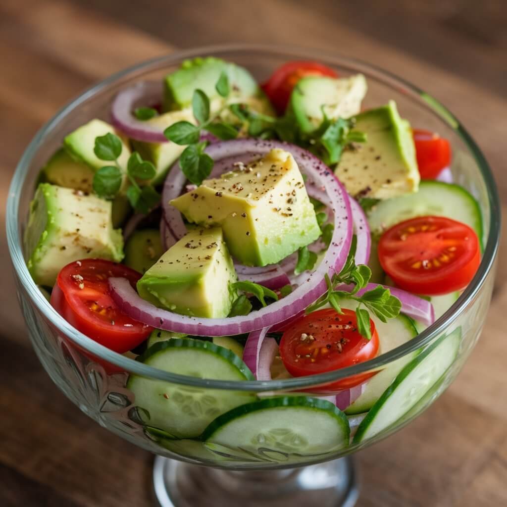 Avocado Cucumber Salad
