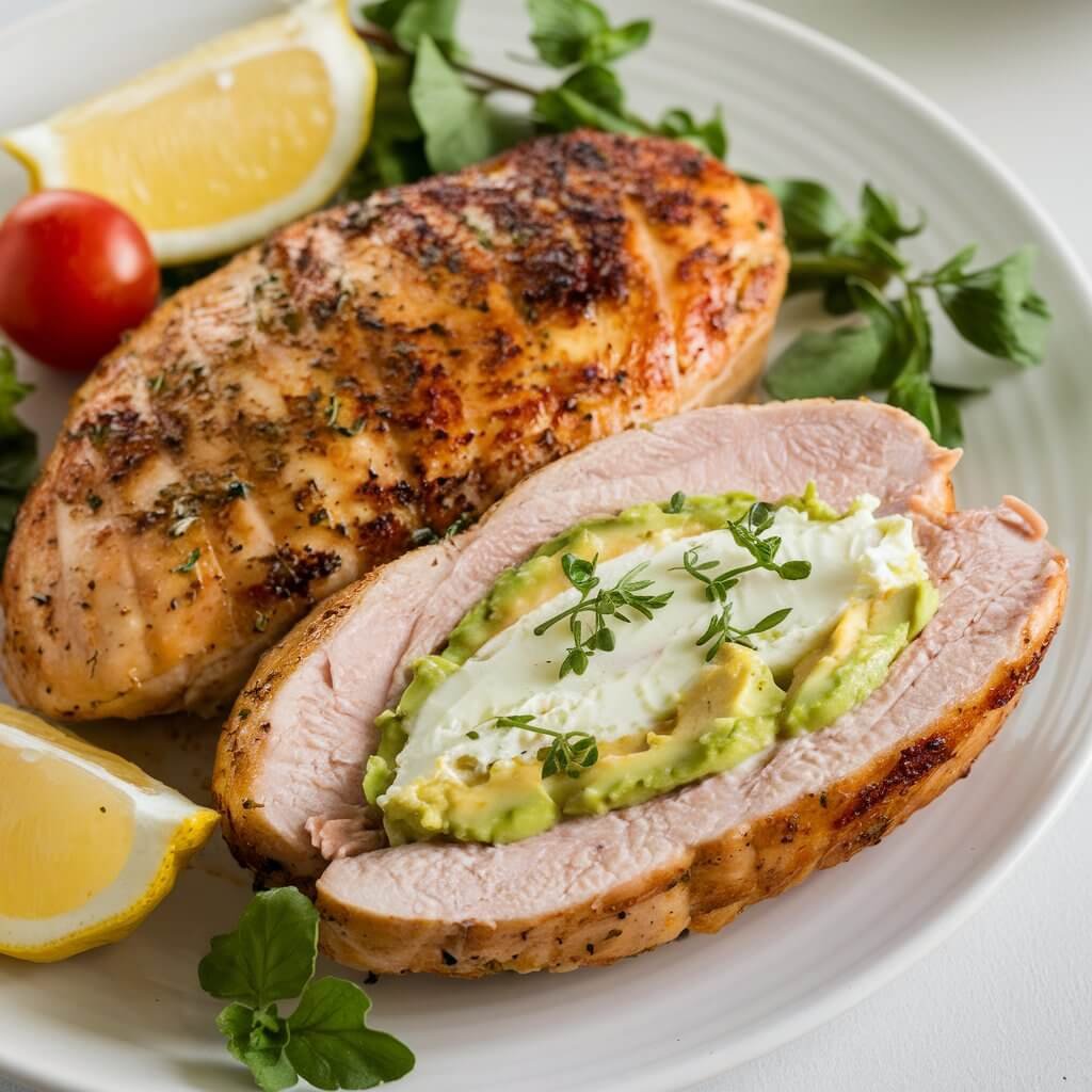 Avocado Stuffed Chicken Breast