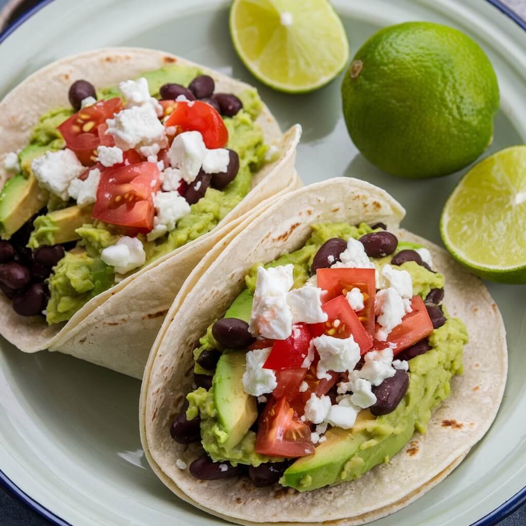 Avocado and Black Bean Tacos