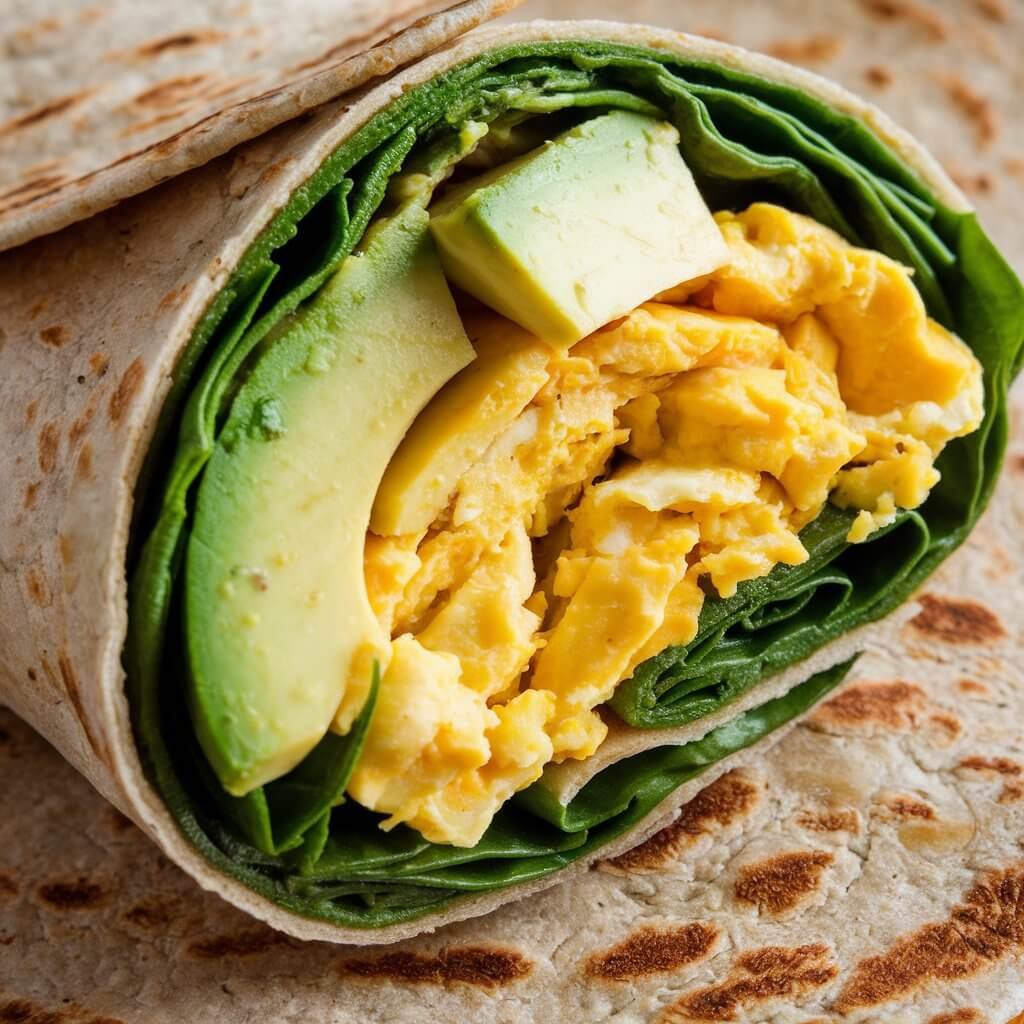 Avocado and Egg Breakfast Wrap