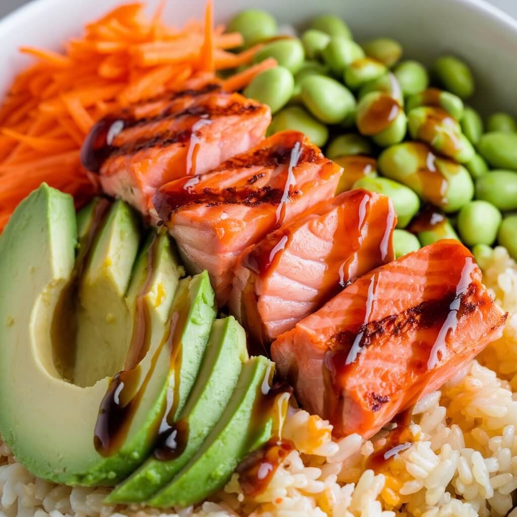 Avocado and Salmon Bowl