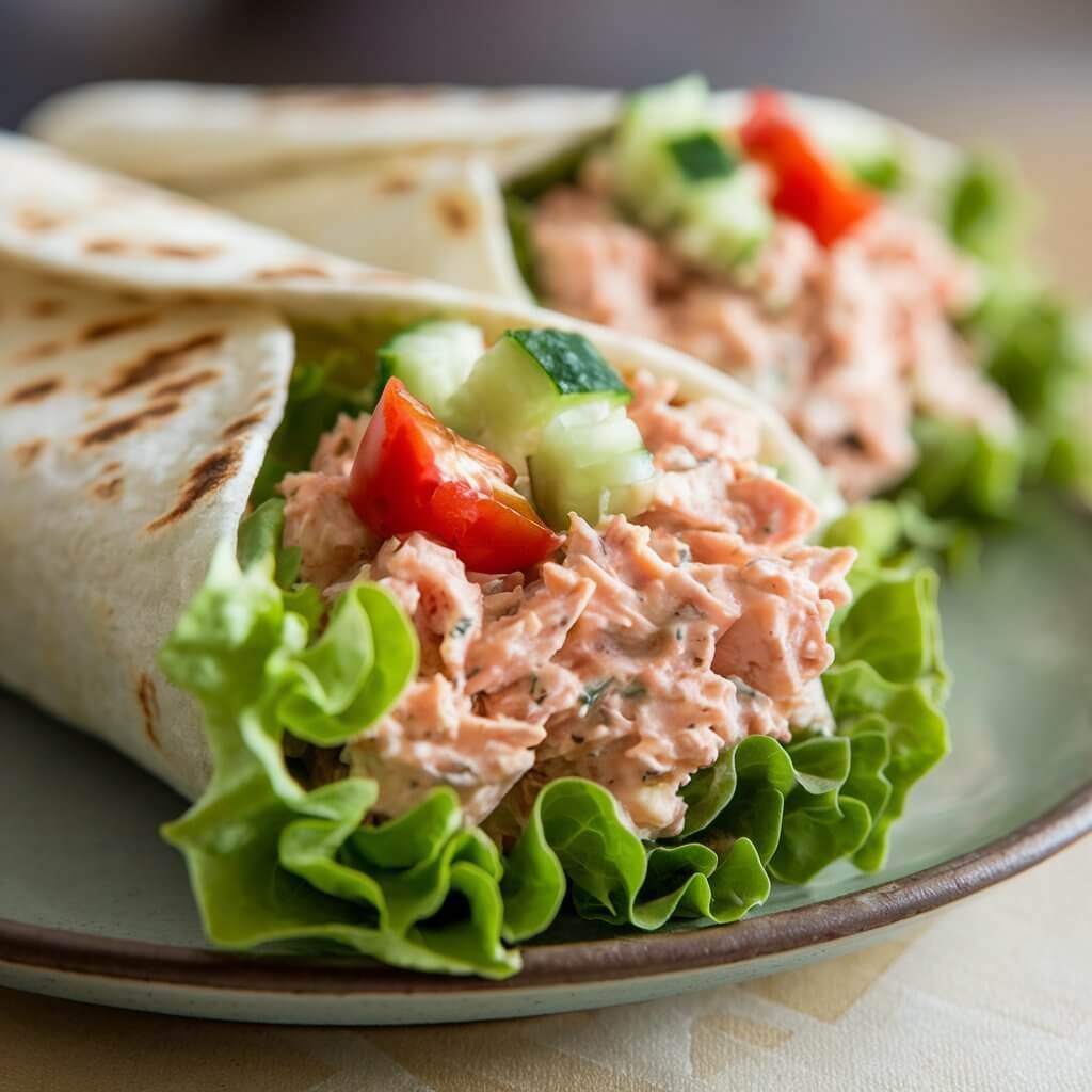 Tuna Salad Lettuce Wraps